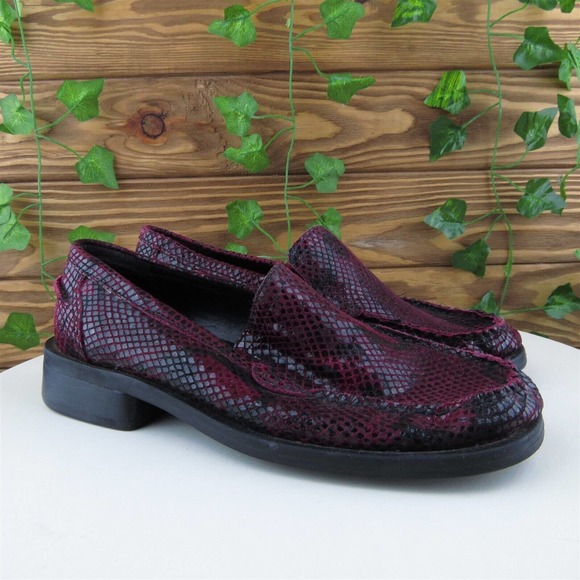 Apostrophe Size 6 Loafer Purple‎ Leather 6 Ratler Slip On Women - Picture 4 of 11